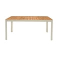 thumbnail image 5 of Portals Outdoor 5 Piece Coral Sand Aluminum & Teak Wood Dining Set, 5 of 8
