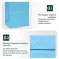 thumbnail image 4 of IN-JOOYAA Gift Bags Small Size Kraft Paper Gift Bags with Handles 12 Pcs (Light Blue, 5 x 3.1 x 8.2 in), 4 of 6