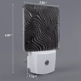 thumbnail image 3 of KLL Abstract Black And White Waves for Night Lights,Auto Sensor Night Lamp Plug in Night Light with Dusk-to-Dawn Light Sensor LED Nightlightfor Adults & Kids Room/Bedroom/Hallway, 3 of 7