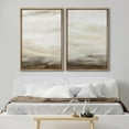 thumbnail image 2 of IDEA4WALL Framed Canvas Print Wall Art Set Abstract Indistinct Tornado Landscape Digital Art Neutral Cool and Neutral Tones Wall Decorative Zen Minimal Artwork for Home Decor - Natural 16"x24"x2, 2 of 5