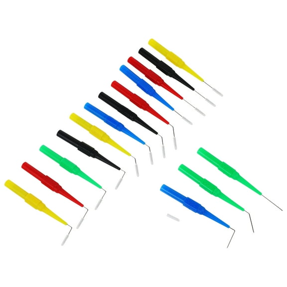 Test Probe Piercing Tools Back Kit Automotive Multimeter Probes Rear Puncture 15 Pcs