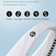thumbnail image 2 of Ventilador de cuello, ventiladores personales portátiles sin aspas, recargable, pequeño ventilador USB de refrigeración para colgar con manos libres, viento de 3 velocidades, ancho de ajuste, 2 of 5