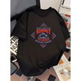 thumbnail image 1 of Summer Casual Loose Fit Crew Neck Short Sleeve Drop Shoulder Print Cotton Pullovers for Adult, 1 of 8