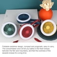 thumbnail image 3 of Mini Portable USB Rechargeable LED Night Light Foldable Carabiner Hanging Fan, 3 of 8