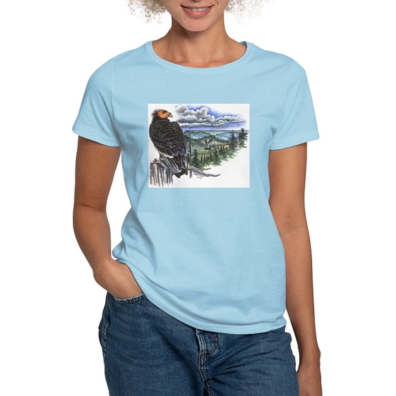 CafePress - Ash Grey California Condor T Shirt - Women's Classic T-Shirt
