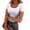 White&07W0312, variant on Garbnen Womens Ribbed Shirt Knitted Square Neck Short Sleeve Tops for Women Fitted Summer Stretch Basic Sweater Tunic Tops for Women Black XL