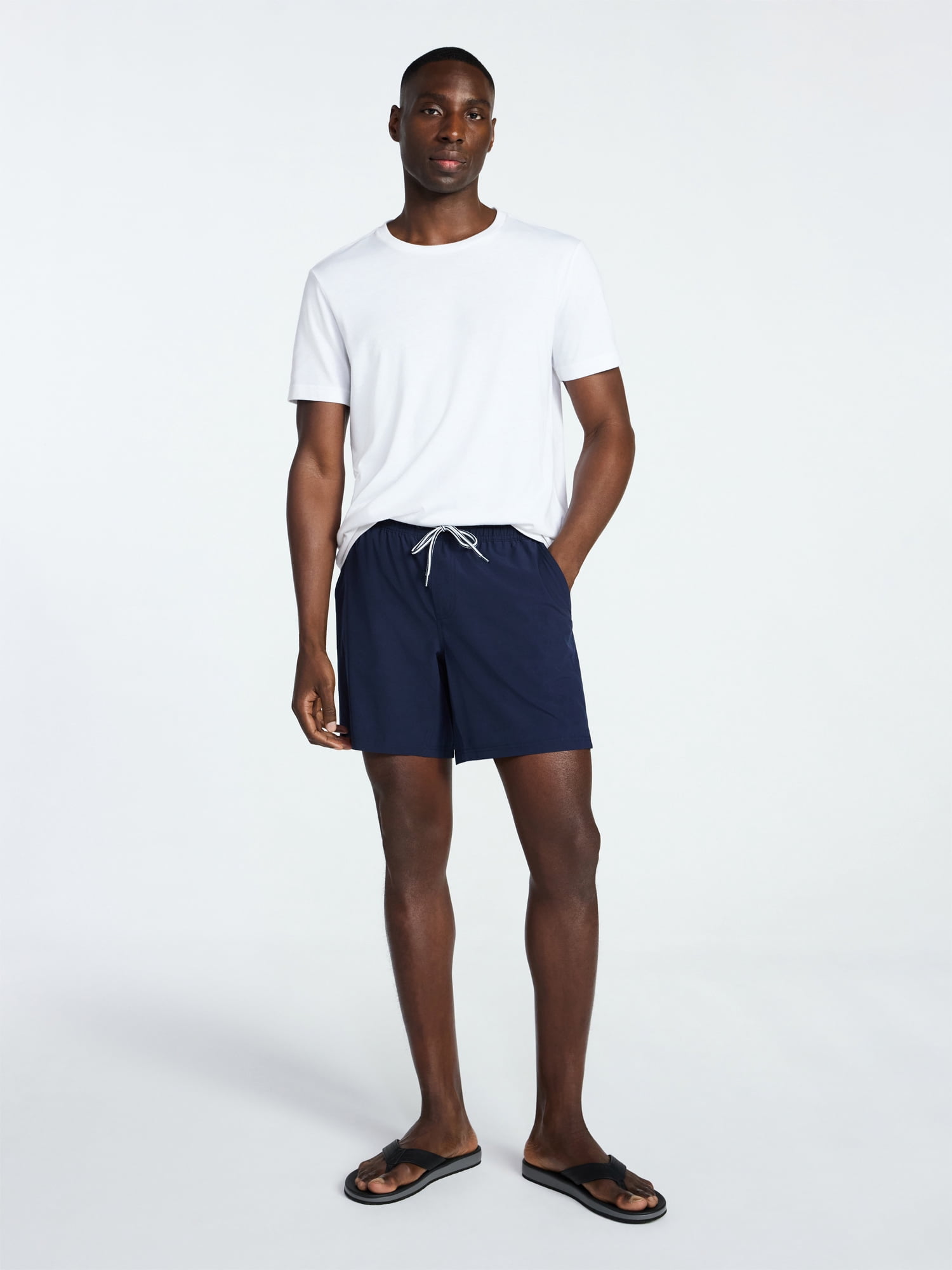 George Men's and Big Men's Performance Lined Swim Trunks, 5" Inseam, Sizes S-3XL