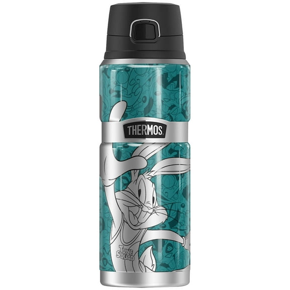 Space Jam: A New Legacy Metallic Bugs THERMOS STAINLESS KING Stainless Steel Drink Bottle, Vacuum insulated & Double Wall, 24oz
