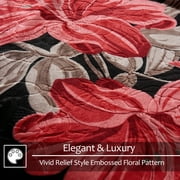 JML Queen Fleece Bed Blanket for Winter,520GSM Polyester Soft Fleece Blanket,77x87