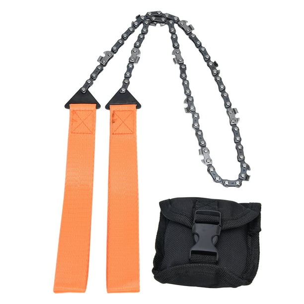 Motosierra manual, motosierra de supervivencia de bolsillo para exteriores de 24 pulgadas, motosierra para acampar, muy versátil