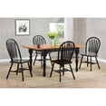 thumbnail image 5 of Pemberly Row Dining Side Chair Black/Cherry Solid Wood Set of 2, 5 of 5