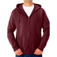 thumbnail image 1 of Jerzees Men's Adult Full Zip Hooded Sweatshirt, Maroon, Large, 1 of 1