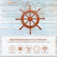 thumbnail image 4 of MasteelfCA Wooden Wall Hanging Rudder Decoration Mediterranean Style Rudder Decor for Home, 4 of 8