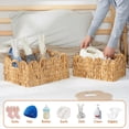 thumbnail image 4 of Cesta FairyHaus de almacenamiento de mimbre, 2 unidades, color natural, 38 x 28 x 18 y 33 x 23 x 17 cm, 4 of 9