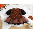 thumbnail image 2 of Kid Halloween Dress Princess V-Neck Puff Short Sleeve Tulle Hem Dress, 2 of 6
