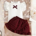 thumbnail image 2 of KEXE Sets For Girls 2T Summer Clothes For Girls Toddler Baby Girl Outfits Summer Clothes Infant Spring Short Sleeve Shirt Tops Cute Shorts Set, 2 of 9