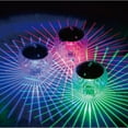 thumbnail image 5 of Luxcidy Floating Pool Lights, Floating Solar Pool Lights with RGB Color Changing Waterproof Pool Lights that Float for Swimming Pool at Night Hangable LED Disco Glow Ball Lights for Pond Garden, 1pc, 5 of 8