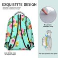 thumbnail image 4 of Pioneer Flower Floral Print Pattern Backpack for School, Cute School Bag with Adjustable Shoulder Straps and Padded Back, 15.3"x11"x7.1", 4 of 4