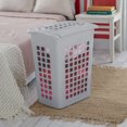 thumbnail image 2 of Sterilite 61L Rectangular LiftTop Laundry Hamper- Grey, 2 of 9