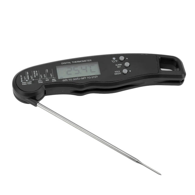Meat , Calibration Function Multi Needle Food Waterproof High Accuracy For BBQ For Outdoor Grilling For Kitchen Black