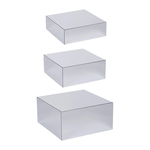 Soporte para buffet, soporte para servir alimentos, espejo decorativo multifuncional para pan. 3 piezas