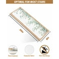 thumbnail image 5 of Eucalyptus Leaves Stair Treads for Wooden Steps Indoor Runner Rug Carpet, Sage Green Botanical Spring Summer 7 Pieces Peel and Stick Staircase Step Treads Covers Washable Throw Door Mats, 30"x8", 5 of 5