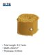 thumbnail image 2 of Cinta de Gasa de Seda Unique Bargains 1' x 5.5 Yardas Oro 4 Rollos, 2 of 7