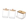 thumbnail image 2 of 3 dispensadores de hisopos, organizador de maquillaje transparente, multiusos. Estilo B, 2 of 9