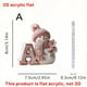 thumbnail image 3 of 26 English Letter Christmas Ornament Christmas Tree Decoration 2D Acrylic Decoration Car Rearview Mirror Ornament, 3 of 5