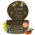 thumbnail image 1 of Exfoliante corporal con aceite de argán orgánico - Exfoliante corporal exfoliante de sal revitalizante profundo para mujeres y hombres 99,3% natural vegano suave exfoliante hidratante para una piel su, 1 of 5