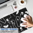 thumbnail image 4 of Long Mouse Pads for Desk,Halloween Skeleton Coffin Pattern Desk Mats on Top Of Desks, Desk Mouse Pad Extra Large with 3mm Non-Slip Base and Stitched Edge for Gaming,Office,Work,Home 31.5x11.8in, 4 of 5