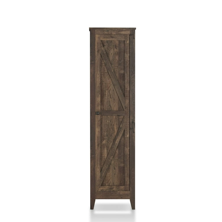 Cerna Farmhouse Storage Armoire Powder Coated Finish No Total