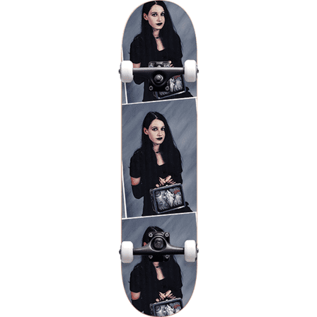Darkstar Goth Girl Complete Skateboard -7.87 Black Fp