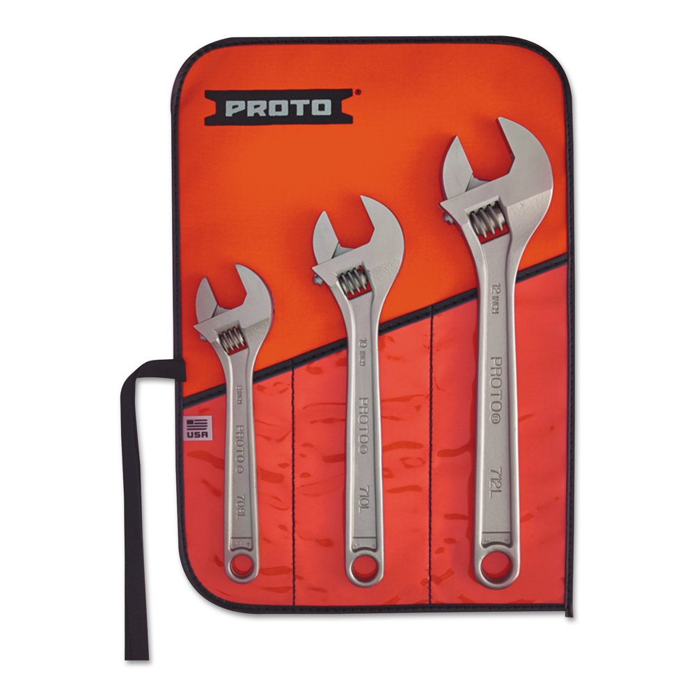 Proto PROTO ThreePiece Adjustable Wrench Set