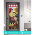 thumbnail image 5 of Window Privacy Film Vintage Rooster Stained Glass Window Film Decorative Sun Block Window Cover Sunflower Plaid Pastoral Animals Window Clings Static Adhesive Sticker for Bathroom 23.6"x59", 5 of 7