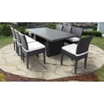 thumbnail image 2 of Afuera Living Rectangular Patio Dining Table with 8 Armless Chairs in Sail White, 2 of 2