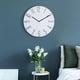 thumbnail image 3 of Reloj de pared colgante de 30 cm, elegante reloj de 12 pulgadas para sala de estar, estudio, decoración del hogar blanco, 3 of 8