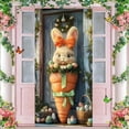 thumbnail image 5 of HongHeng Happy Easter Door Cover Bunny Banner Large Fabric Colorful Spring Welcome Decoration for Easter Party Photo Booth Background Favor Supplies, 35 x 70 Inches, 5 of 6