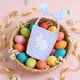 thumbnail image 5 of Bonita Cesta a Cuadros con Orejas de Conejo para Decorar con Huevos de Pascua, Dulces y Regalos., 5 of 6
