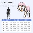 thumbnail image 4 of Sikiie Cute Cats Mens Pajama Set, Soft Warm Long Sleeve Sleepwear, Cozy Button-Down Pjs for Men-Large, 4 of 7