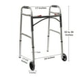 thumbnail image 4 of McKesson Walker with Wheels for Seniors - Foldable, 350 lbs Limit, 1 Ct, 4 of 11