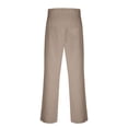 thumbnail image 4 of Mens Wide Leg Dress Pants Relaxed Fit Fashion Vintage Work Trousers Cotton Linen Pleated Baggy Lined Slacks Khaki XL, 4 of 8
