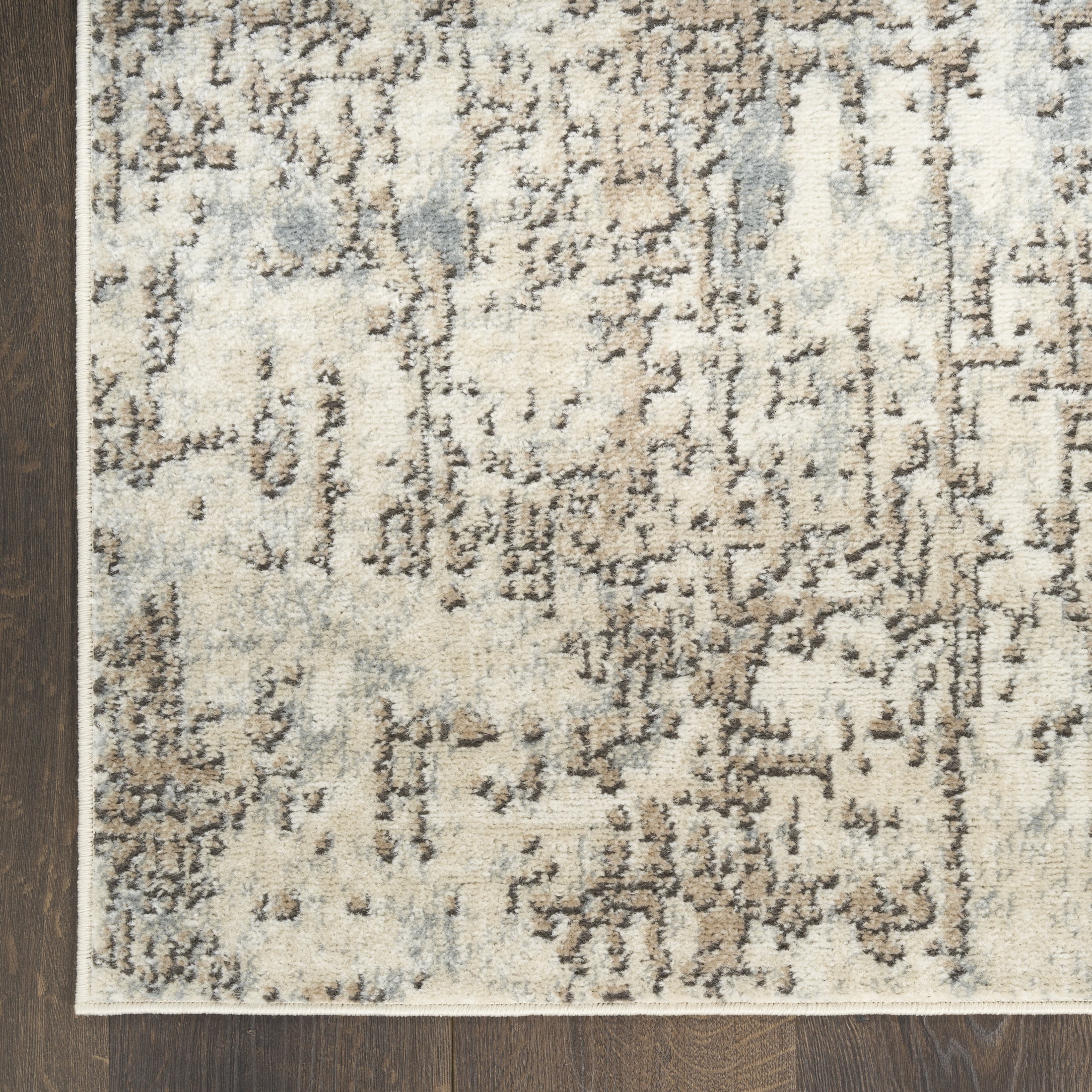 Nourison Concerto 5'3" x 7'3" Ivory Beige Modern Indoor Rug