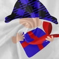 thumbnail image 3 of SKYSONIC Blue Buffalo Plaids Gnome Round Tablecloth 60inch Indoor Wrinkle Free, Valentine Gift Circular Lace Table Cover Washable for Kitchen Dining Decor, 3 of 7