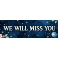 thumbnail image 4 of Blue Watercolor Background Banner with Balloons Stars and the Text We Will Miss You Farewell Party Decorations Photography Props Party Supplies Decor Backdrop, 4 of 7