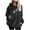 Black, variant on Womens Fuzzy Graphic Hoodies Oversized Sherpa Pullover Hoodie with Pockets Fluffy Fleece Sweatshirt Outwear, XXL White