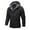 Black, variant on Mens Windbreaker Jackets Windproof Outdoor Breathable Hardshell Long Sleeved Hooded Casual Solid Coat Jacket Windbreaker Front-Zip Jacket Black XS