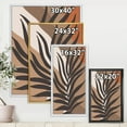 thumbnail image 4 of Designart 'Shapes and Tropical Leaf Silhouettes II' Modern Framed Canvas Wall Art Print, 4 of 5