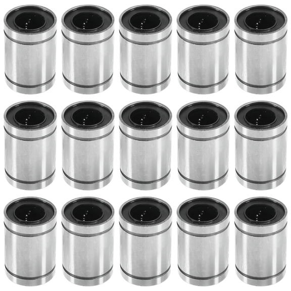 LM12UU Linear Ball Bearing 12mm Sealed for CNC, 3D Printer - High Precision, Low Friction, Aluminum Alloy (15 Pcs)