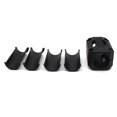thumbnail image 5 of Protectores universales para parachoques de motocicleta, protectores de barra de choque, bloques decorativos, accesorios para motocicleta (negro), 5 of 5